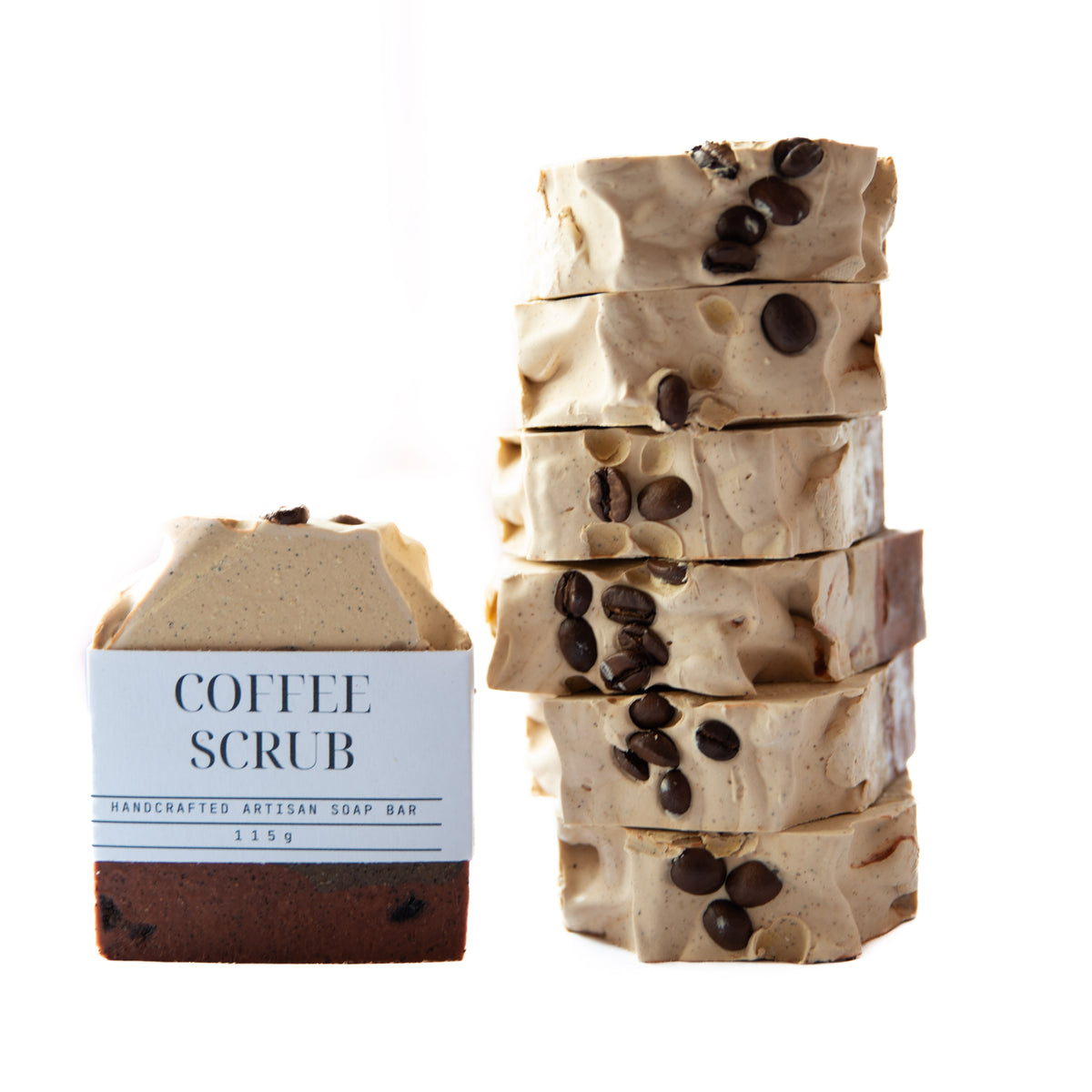 Artisanal Exfoliating Soap Bar: Fresh Coffee