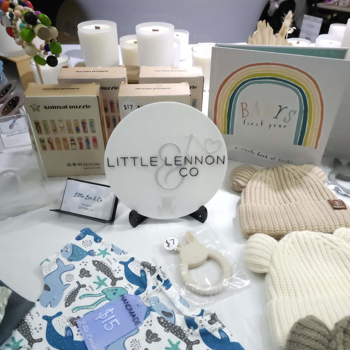 Custom 3D Printed Logo Sign – Circular Brand Display with Easel