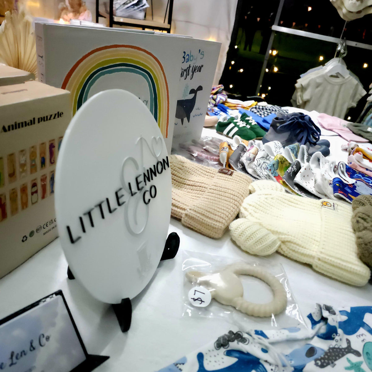 Custom 3D Printed Logo Sign – Circular Brand Display with Easel